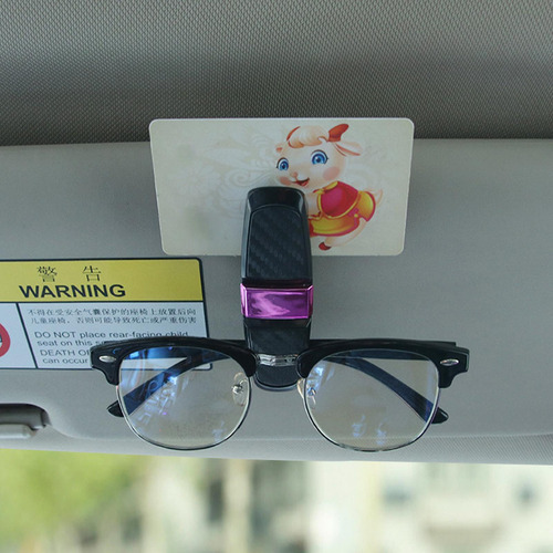 2 Soporte Genérico Para Gafas De Sol Para Visera De Coche,
