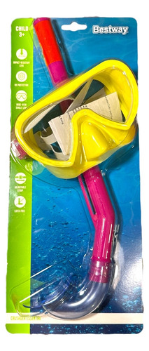 Snorkel Antiparras Infantil De Natacion Para Pileta Bestway 