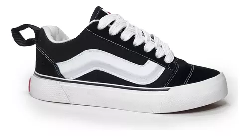 Vans blancos linea negra sale