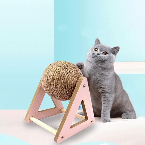 Cuerda Interactiva De Sisal Con Forma De Bola Giratoria Para