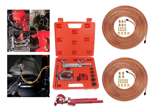 Kit De Línea De Freno Con Revestimiento De Cobre Genérico