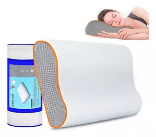 Almohada Memory Foam Ergonomica Ortopedica Suave Cómoda Color Blanco