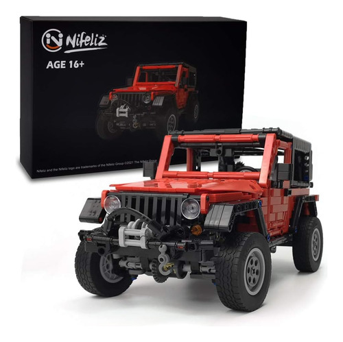 Nifeliz Mini Off-road Car Wrange Moc Técnica Bloques De Cons