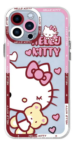 Funda De Teléfono Para iPhone 15 Pro 13 14 Hello Kittys Blue