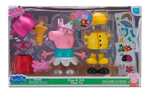 Peppa Pig Figura 13 Cm Con Sonido Y Accesorios