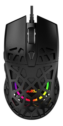 Imagen 1 de 8 de Mouse Gamer Rgb 12.600 Dpi - Ajazz Aj339 Negro