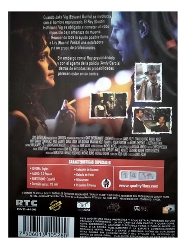 Dvd El Secreto (confidence) (2003) Edward Burns Andy Garcia