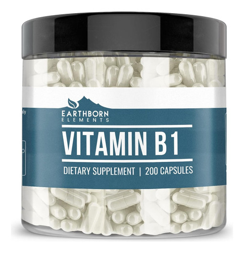 Vitamina B1 100mg Tiamina (200 Tabletas) Hecho En Usa Sabor S/n