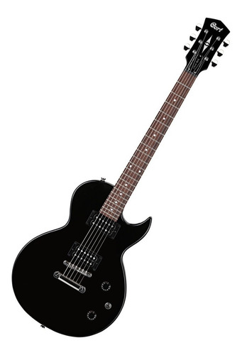 Guitarra eléctrica Cort CR Series CR50 single-cutaway de arce black con diapasón de jatoba