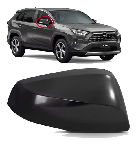 Capa Retrovisor Rav4 2019 2020 2021 2022 Lado Direito