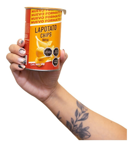 Papas Fritas Lapotato Chips Queso 45 Grs. X 6 Und