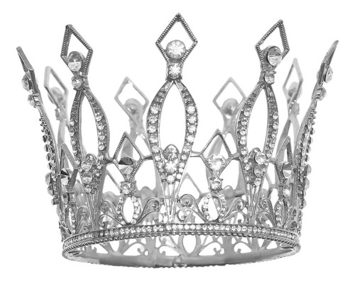 Coronas Redondas De Reina Para Mujer, Corona De Tiara De