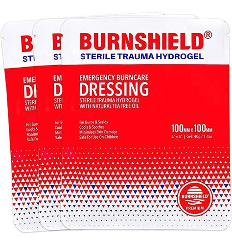 Burnshield 4 X 4 Burn Vestir, Estéril - 3 Conde