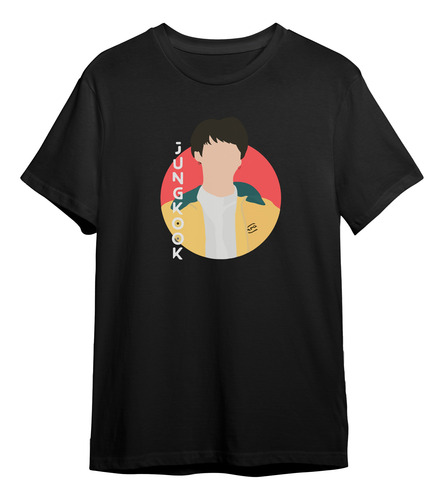 Playera Bangtan Bts Army K Pop Jungkook Silueta Sticker