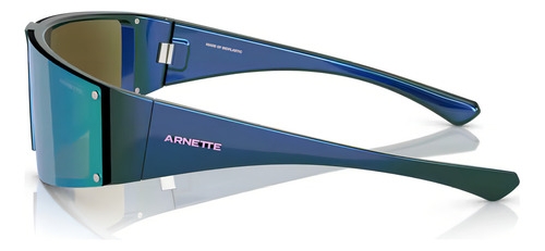 Anteojos Lentes De Sol Biosustentable Arnette Saturnya An4332 291855 - 69 Azul Espejado Xxl