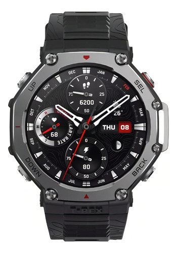 Reloj Amazfit T-rex 3 Onyx con caja de ónix de 48,5 mm y pulsera de ónix