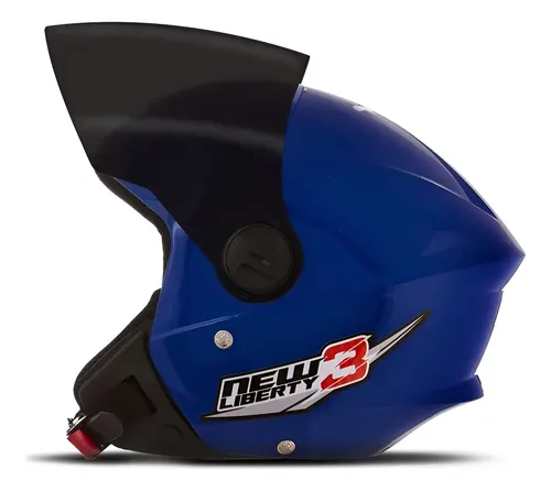 Capacete Moto Aberto Pro Tork New Liberty Three Viseira Fume — foto 1