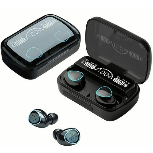 Audífonos In-ear Inalámbricos Bluetooth M10 Negro Color De