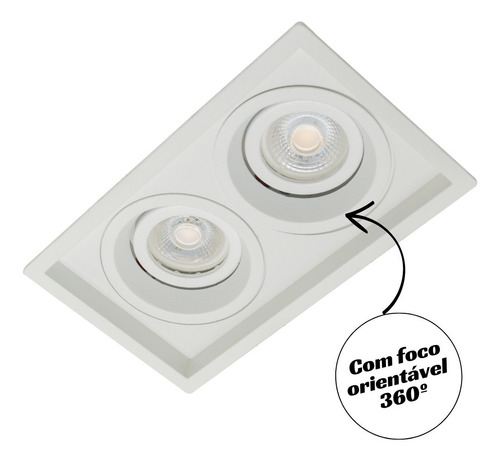 Luminária De Embutir Par20 Dupla Kit 21 Unidades