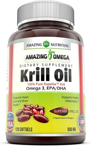 Aceite Krill 120 Cap Amazing Nu - Unidad a $1649
