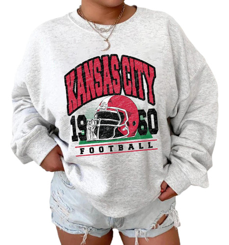 Sudadera Estilo Vintage Kansa Futbol Camisa Baloncesto Dia