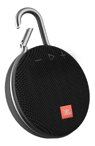 Imagen 3 de 4 de Parlante JBL Clip 3 portátil con bluetooth midnight black