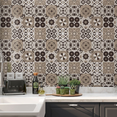 Imagem 4 de 4 de Papel Adesivo De Parede Lavável Para Azulejo 007 - 6 Metros