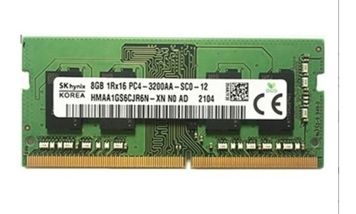 Memoria Ram Skhynix 8b 3200mhz 1rx16 Para Notebook