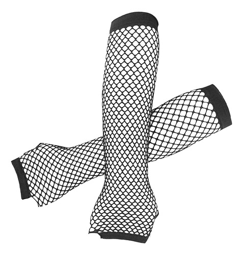 1 Par De Guantes De Red Sin Dedos Elásticos Cómodos