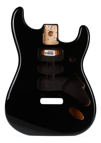 Guardabarro Deluxe Stratocaster Cuerpo Aliso Negro