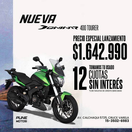 Imagen 7 de 15 de Bajaj Dominar 400 2023 Nueva Tourer! C/accesorios Pune Motos