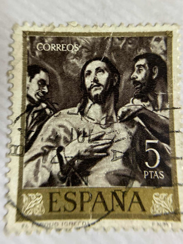 Sello Postal De España De 1961  El Expolio 