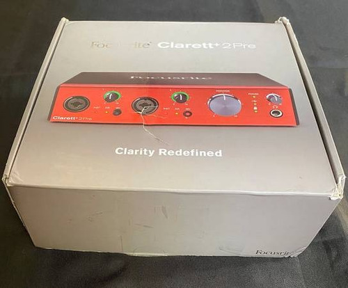 Focusrite Clarett+ 2pre Usb-c Audio Interface