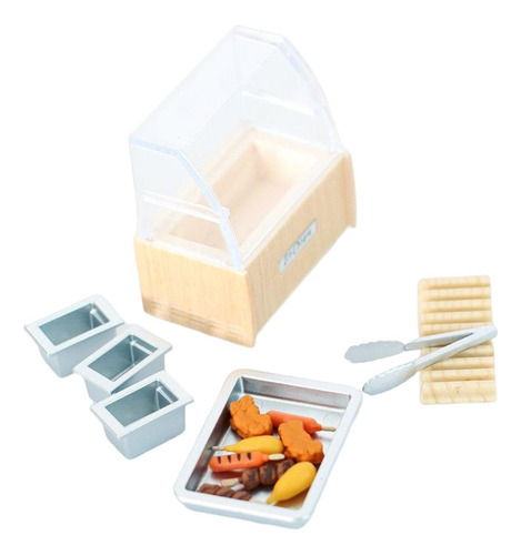 Casa De Muñecas Gabinete De Comida Comida En Miniatura