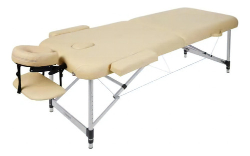Electroventas Camilla Para Masajes Profesional De Aluminio Para Tattoo Cama Spa Plegable Color Beige
