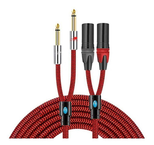 Ylion Cable Audio 2x6.35mm Jack Ts Mono - Dual Xlr Macho 