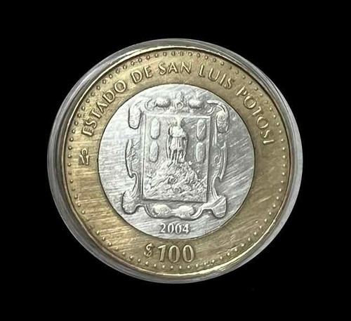 Moneda 100 Pesos Conmemorativa Estado San L Potosí 1ra Fase