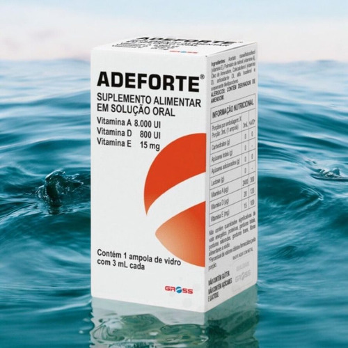 Kit 3 Adeforte Uso Oral Ampola De 3ml Crescimento De Cabelo