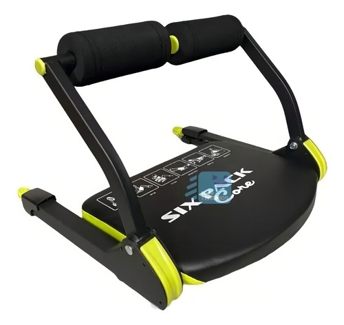 Máquina Abdominal Multifuncional Ejercicios 6 En 1 Color Negro