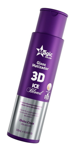 Imagem 1 de 6 de Magic Color Gloss Matizador 3d Ice Blond - 500ml