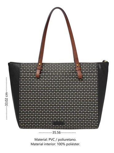 Bolso Rachel Tote Zipper Fossil