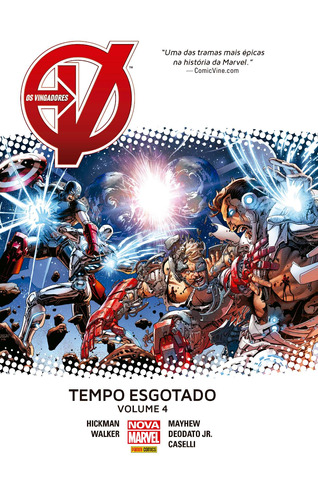 Os Vingadores: Tempo Esgotado - Volume 4, de Hickman, Jonathan. Editora Panini Brasil LTDA, capa dura em português, 2018