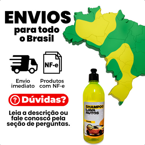 Shampoo Automotivo Concentrado Lava Auto 500ml Wrs