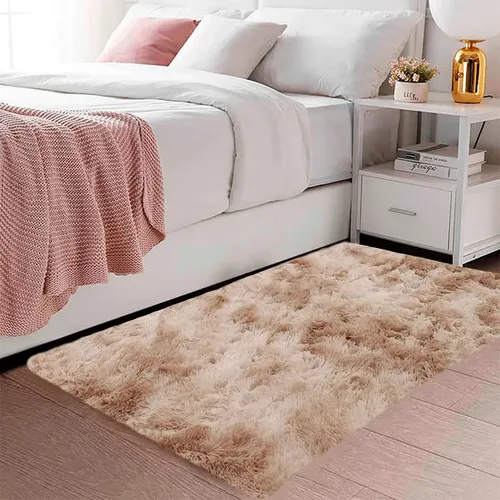 Passadeira Texfine Têxtil Felpuda Corredor 2x0,60 Bege Mesclado Poliéster 2 M 60 Cm