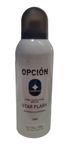 Purpurina Star Flash Opcion En Aerosol Oro Plata Multicolor