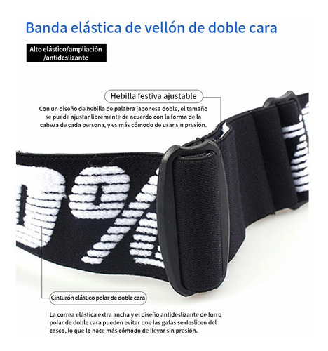 Gafas De Snowboard Motocross Esquí Moto Goggle Protección Uv Lente Azul Claro Armazón Verde