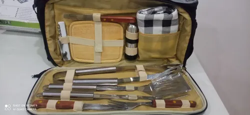 Set Parrillero Con Bolso.