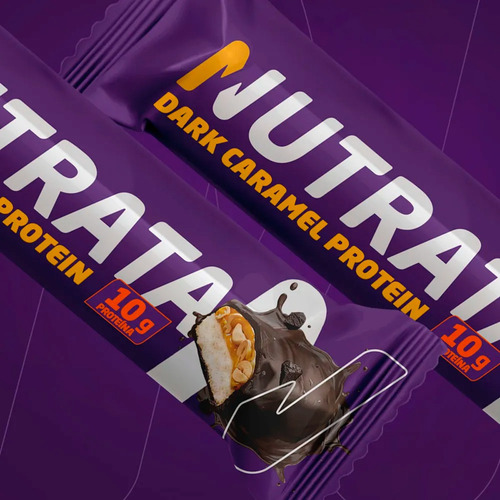 Barra De Proteína Dark Caramel Display C/12 45g Nutrata