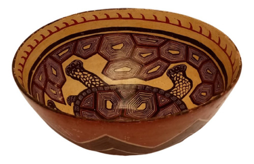 Centro De Mesa Arte Ceramica Inca Adornos Para Hogar 21x10cm
