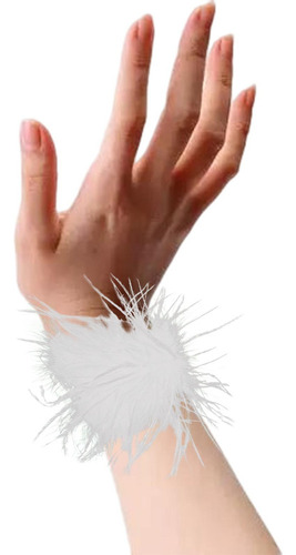 Muñequeras De Plumas Artificiales Manga Desmontable Punk